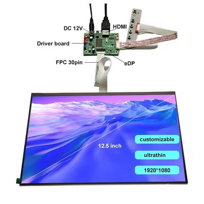 Αγορά 12.5 ίντσες Υπεραίωτο TFT LVDS Ηλιακό φως LCD οθόνη Κινητή συσκευή παρακολούθησης online manufacture