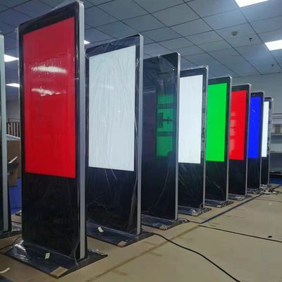 Αγορά 65 ιντσών LCD Android κατακόρυφο πάτωμα στέκεται ψηφιακή σήμανση οθόνη διαφήμιση μηχανή ηλεκτρονική κατασκευή