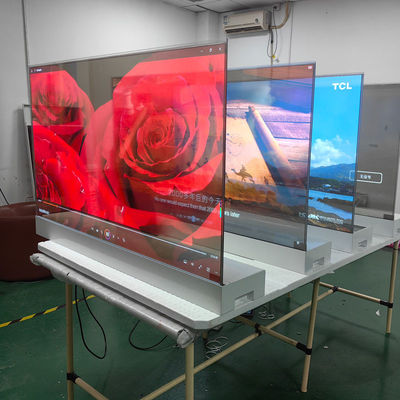 55 ιντσών Αντιστοιχία 64x32 Λευκή μπλε οθόνη OLED οθόνη Smart TV οθόνη